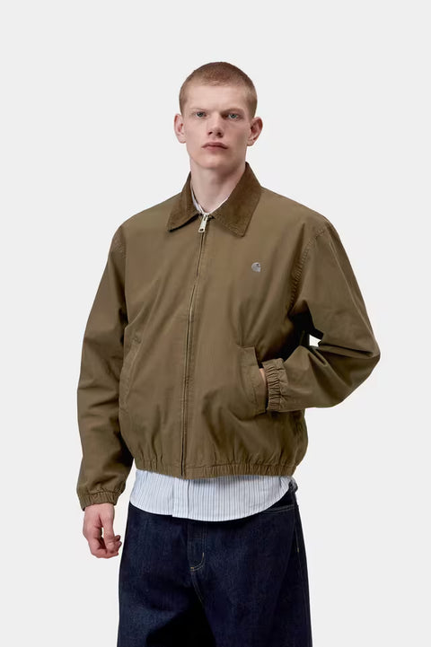 Carhartt WIP Madison Ripstop Jacket - Dark Bleech / Black, Garment Dyed