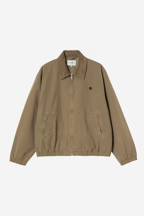 Carhartt WIP Madison Ripstop Jacket - Dark Bleech / Black, Garment Dyed