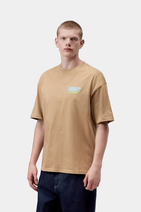 Carhartt WIP Lugagge Label Tee - Dusty H Brown