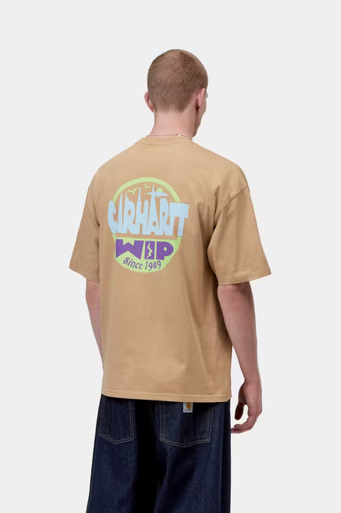 Carhartt WIP Lugagge Label Tee - Dusty H Brown
