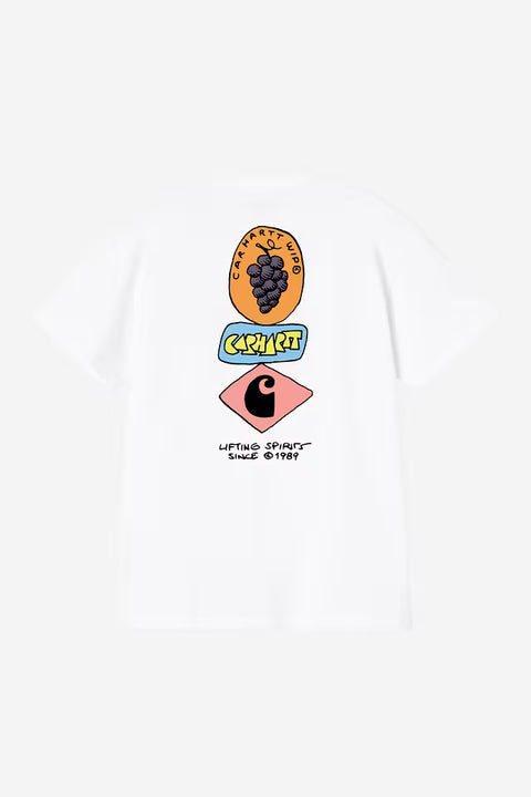 Carhartt WIP Stacked Tee - White