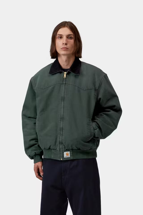 Carhartt WIP OG Santa Fe Jacket - Raven / Black, Stone Canvas