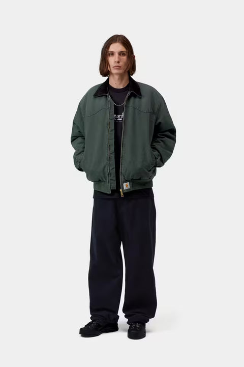 Carhartt WIP OG Santa Fe Jacket - Raven / Black, Stone Canvas