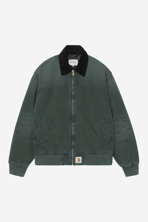 Carhartt WIP OG Santa Fe Jacket - Raven / Black, Stone Canvas