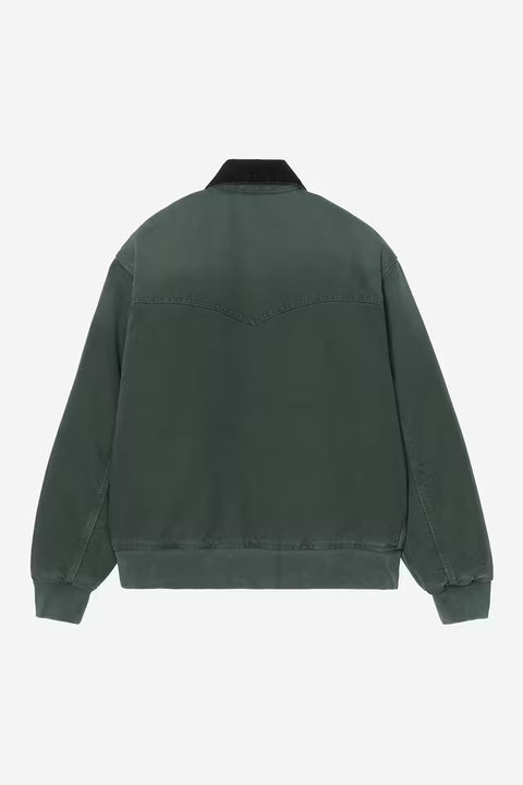 Carhartt WIP OG Santa Fe Jacket - Raven / Black, Stone Canvas
