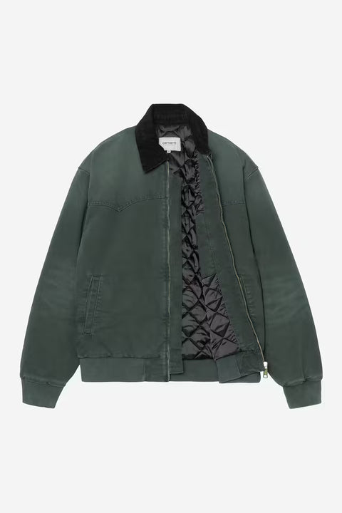 Carhartt WIP OG Santa Fe Jacket - Raven / Black, Stone Canvas