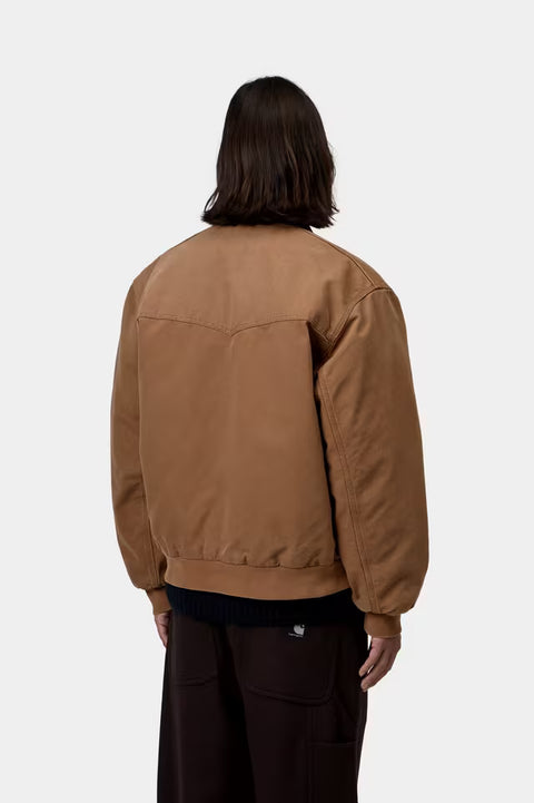 Carhartt WIP OG Santa Fe Jacket - WIP Hamilton Brown / Tobacco, Stone Canvas