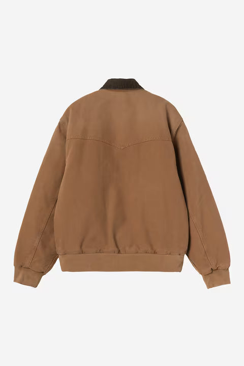 Carhartt WIP OG Santa Fe Jacket - WIP Hamilton Brown / Tobacco, Stone Canvas
