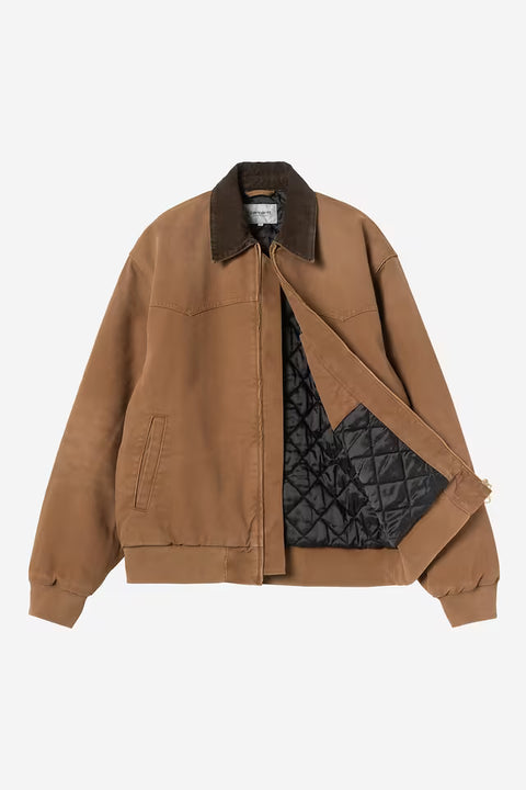 Carhartt WIP OG Santa Fe Jacket - WIP Hamilton Brown / Tobacco, Stone Canvas