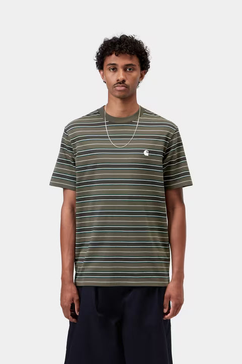 Carhartt WIP S/S Bronson Tee - Bronson Stripe / Cypress