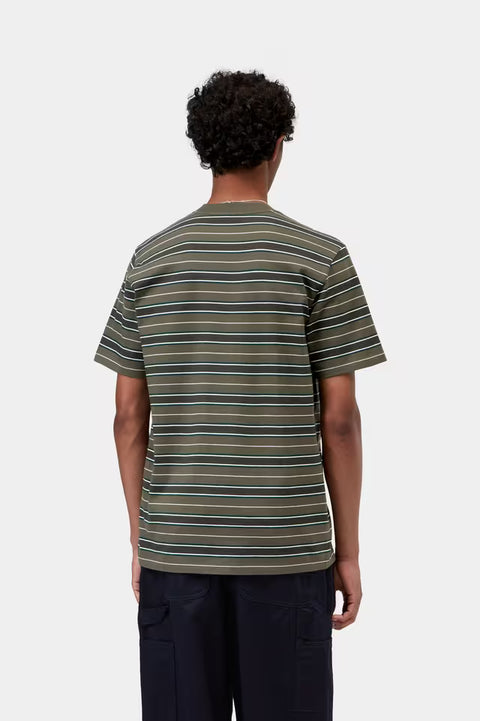 Carhartt WIP S/S Bronson Tee - Bronson Stripe / Cypress
