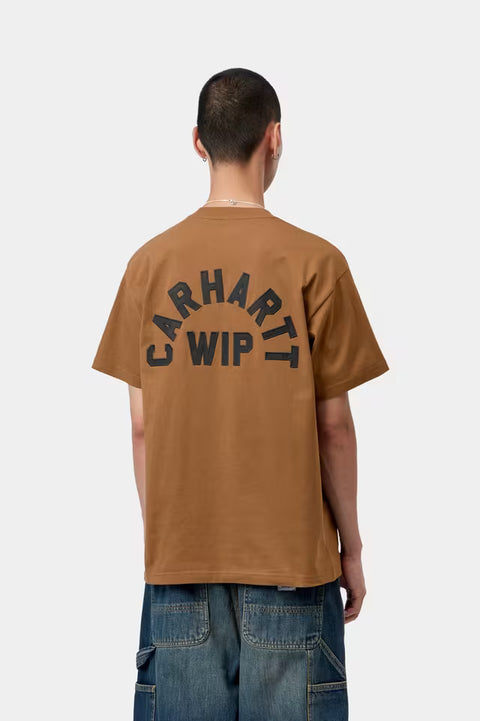 Carhartt WIP S/S Arch Script Tee - WIP H Brown / Black