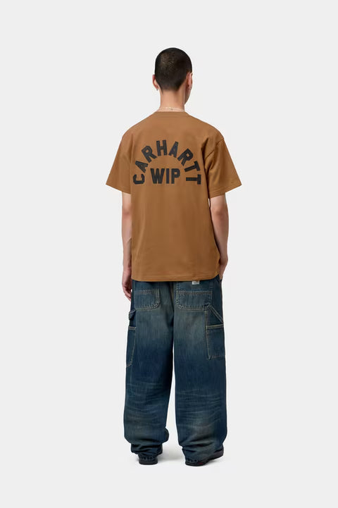 Carhartt WIP S/S Arch Script Tee - WIP H Brown / Black
