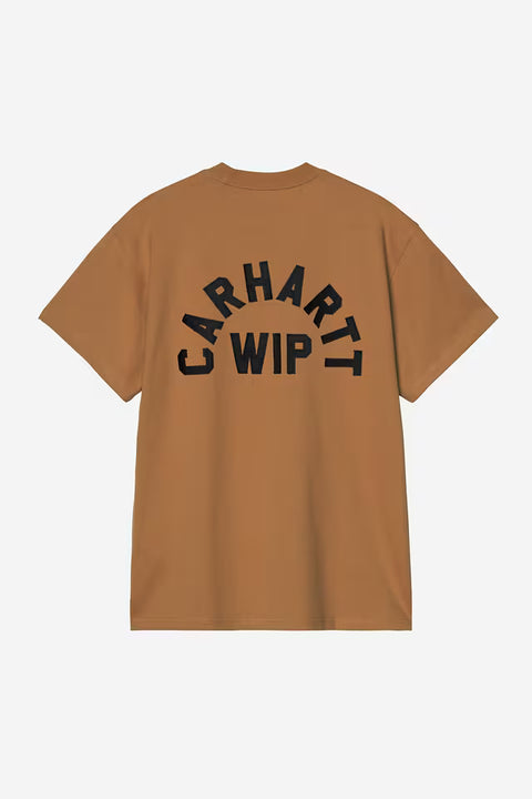 Carhartt WIP S/S Arch Script Tee - WIP H Brown / Black