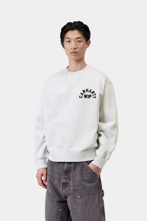 Carhartt WIP Arch Script Sweatshirt - Ash Heather / Dark Navy