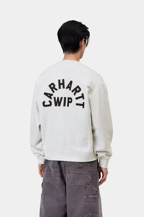 Carhartt WIP Arch Script Sweatshirt - Ash Heather / Dark Navy