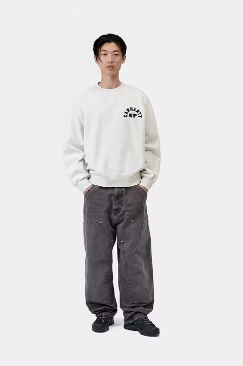 Carhartt WIP Arch Script Sweatshirt - Ash Heather / Dark Navy