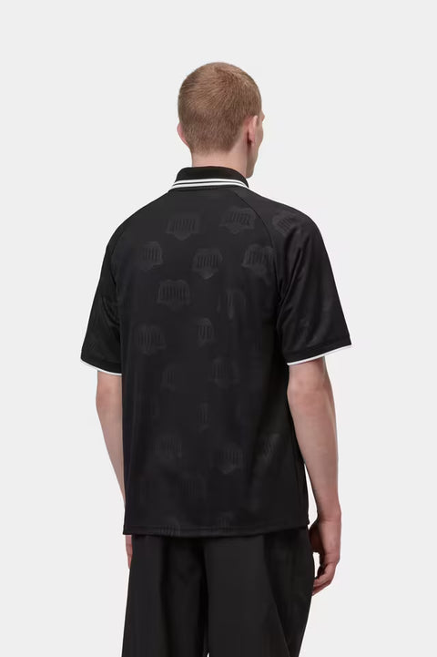 Carhartt WIP S/S Terrace Football Tee - Heart Train Jacquard, Black