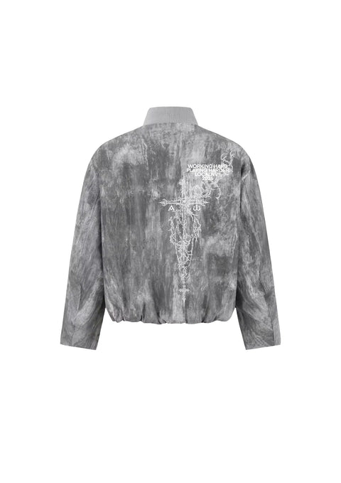 LocalNV Bomber Jacket - Washed Grey