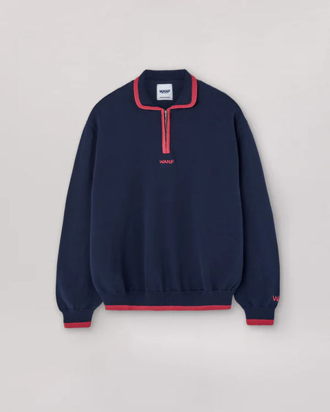 We Are Not Friends Kon Zip Sweater - Navy