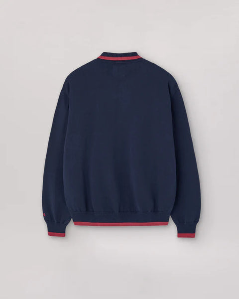 We Are Not Friends Kon Zip Sweater - Navy