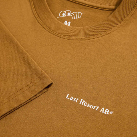 Last Resort AB Monogram Tee - Golden Brown / White