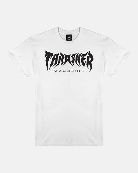 Thrasher Metal Tee - White