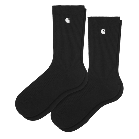Carhartt WIP Madison Pack Socks - Black / White