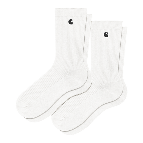 Carhartt WIP Madison Pack Socks - White / Black