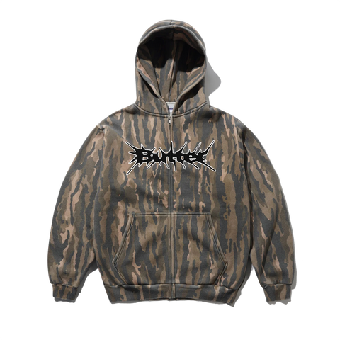 Butter Goods Nail Logo Zip-Thru Hoodie - Frog Camo