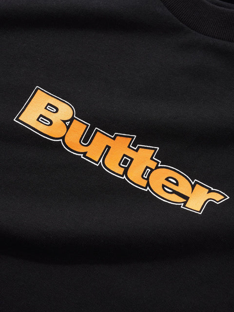Butter Goods Outline Logo Tee - Black