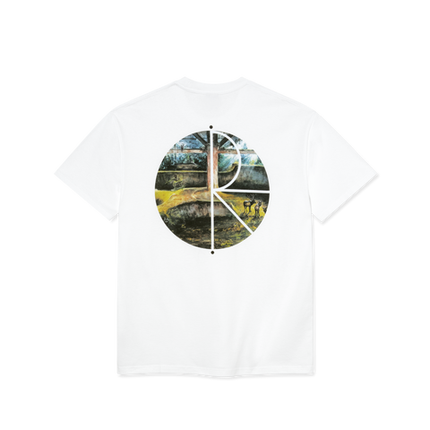 Polar Skate Co Fill Logo Burnside 2084 Tee -  White