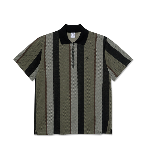 Polar Skate Co Jacques Polo Shirt -  Khaki Green