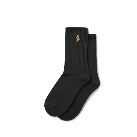 Polar Skate Co No Comply Socks 1 Pack - Black / Brown