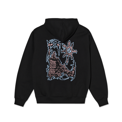 Polar Skate Co Dave Hoodie Lovely Day - Black