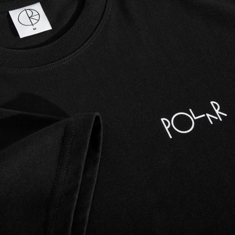 Polar Skate Co Stroke Logo Tee -  Black