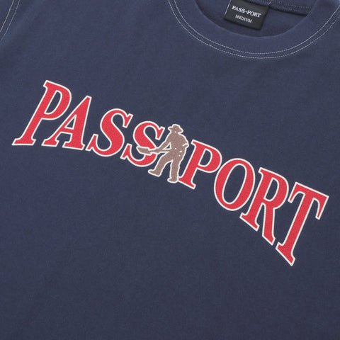 Pass~Port Official Contrast Tee - Washed Navy
