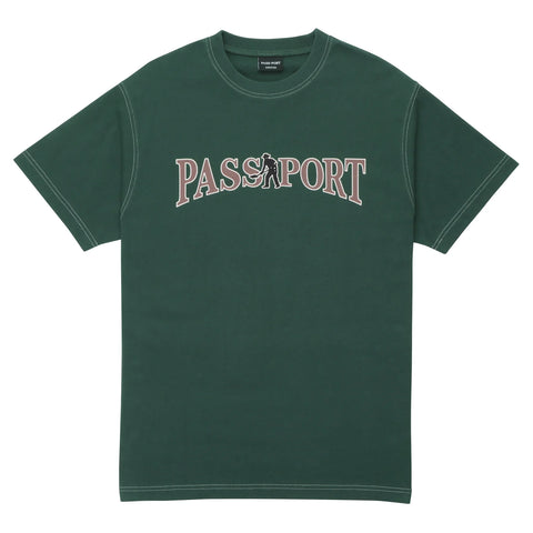 Pass~Port Official Contrast Tee - Washed Forest Green