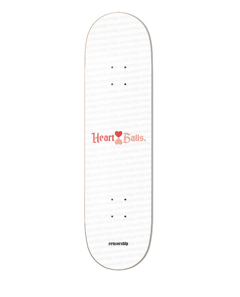 Censorship Skateboards Heart & Balls 8.2´´ Deck - White