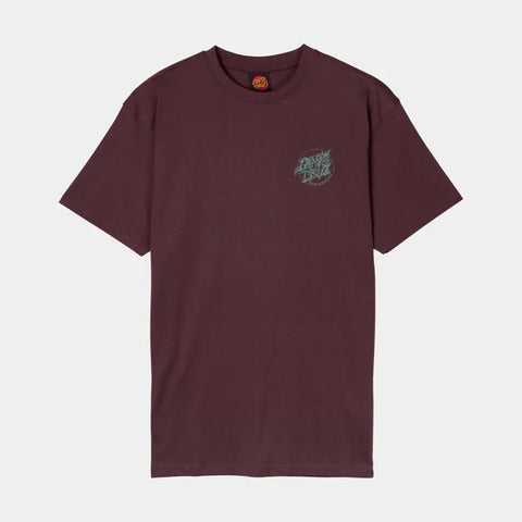 Santa Cruz Scourge Dot Tee - Dark Plum