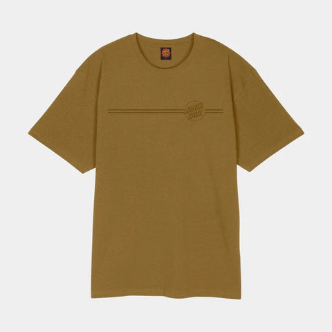 Santa Cruz Tonal Opus Dot Stripe Tee - Bronze