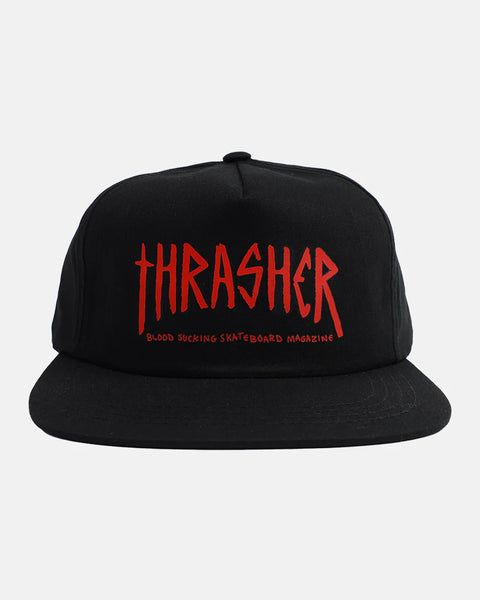 Thrasher X Toy Machine Scratch Snapback Cap - Black