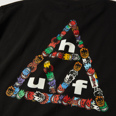 HUF Spitfire Sticker TT Tee - Black