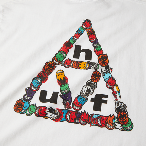 HUF Spitfire Sticker TT Tee - White
