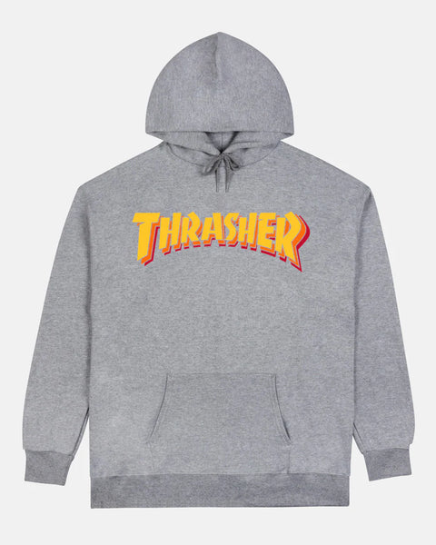 Thrasher Stacked Hoodie - Grey