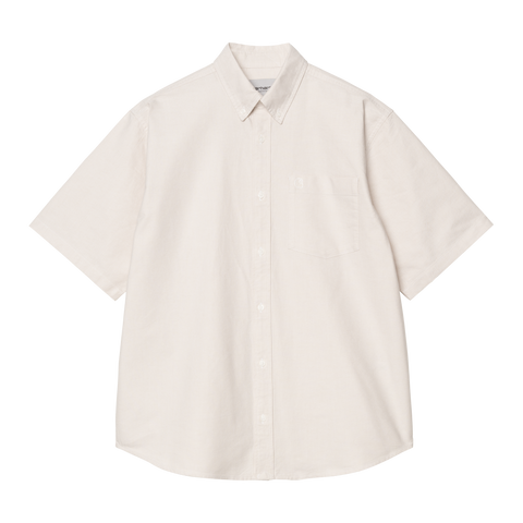 Carhartt WIP S/S Braxton Shirt - Fleur De Sel / Wax