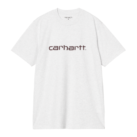 Carhartt WIP S/S Script Tee - Ash Heather / Rondo