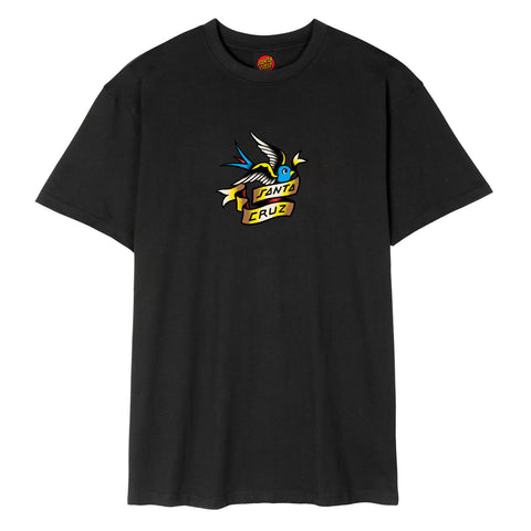 Santa Cruz Sommer Sparrow Front Tee - Black