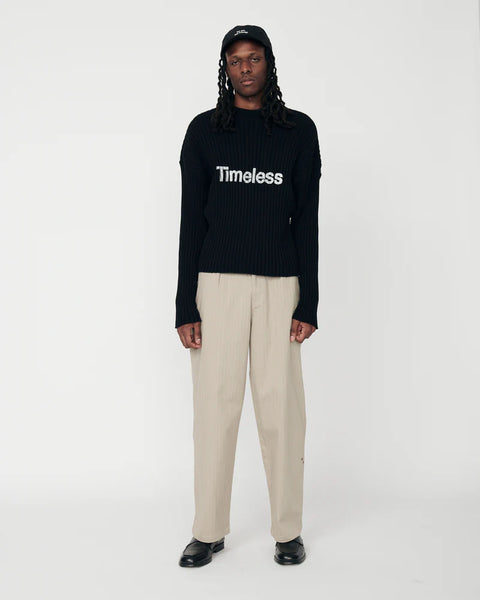 We Are Not Friends Library Boxy Sweater - Black