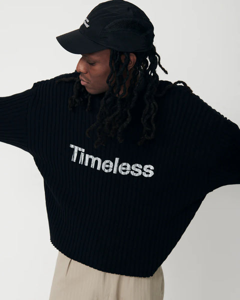 We Are Not Friends Library Boxy Sweater - Black